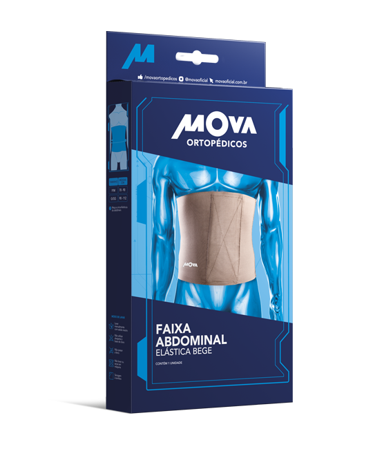 Faixa Abdominal Elástica Bege