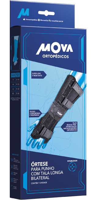 Órtese de Punho com Tala Longa Bilateral